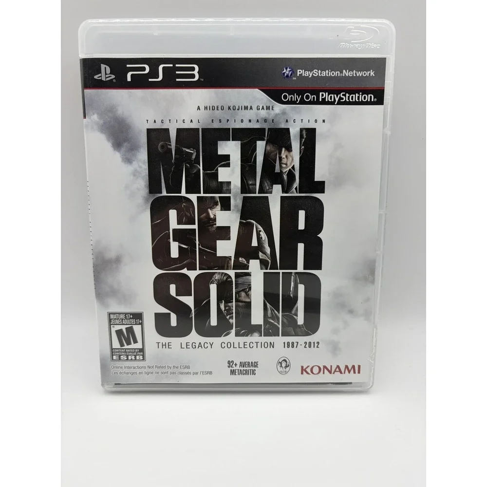 Metal Gear Solid Legacy Collection 1987-2012 Sony PS3 2 Disc Game CIB Konami